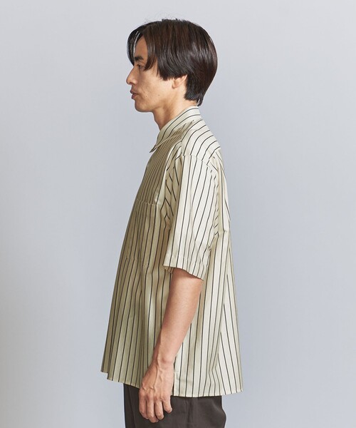 BEAUTY&YOUTH UNITED ARROWS（ビューティーアンドユースユナイテッドアローズ）の「HI-LINE 46ゲージ ストライプ レギュラー ショートスリーブ シャツ（シャツ/ブラウス・メンズ・ベージュ/ロイヤルブルー・S/M/L/XL）」の11枚目の写真