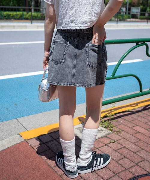 WEGO（ウィゴー）の「WEGO/Wジップスカート（デニムスカート・レディース・ブラック系その他・SMALL/MEDIUM）」の6枚目の写真