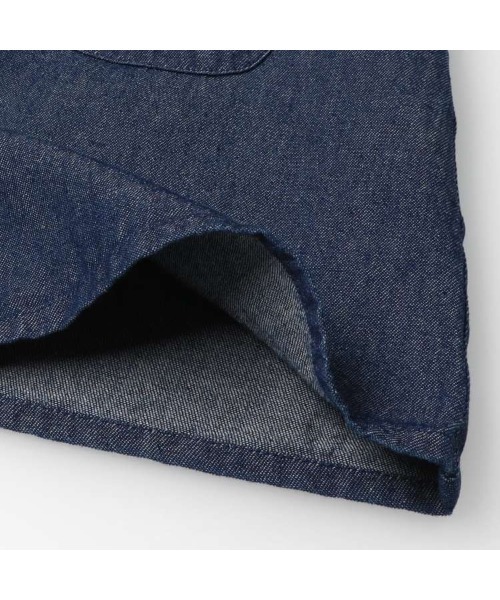 Moujonjon（ムージョンジョン）の「２４ＭＪデニムＪＳＫ（ジャンパースカート・キッズ・ブルー・140/130/120/110/100/90）」の7枚目の写真