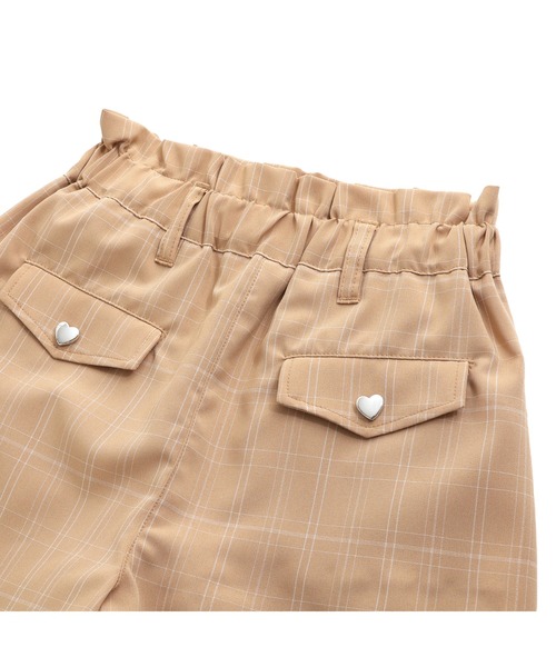 JENNI love（ジェニィラブ）の「【ウエスト調整可能】フラップチェックキュロット（その他パンツ・キッズ・サックスブルー/ベージュ/ネイビー・140cm/130cm/160cm/150cm）」の18枚目の写真