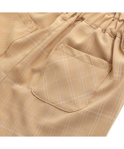 JENNI love（ジェニィラブ）の「【ウエスト調整可能】フラップチェックキュロット（その他パンツ・キッズ・サックスブルー/ベージュ/ネイビー・140cm/130cm/160cm/150cm）」の20枚目の写真