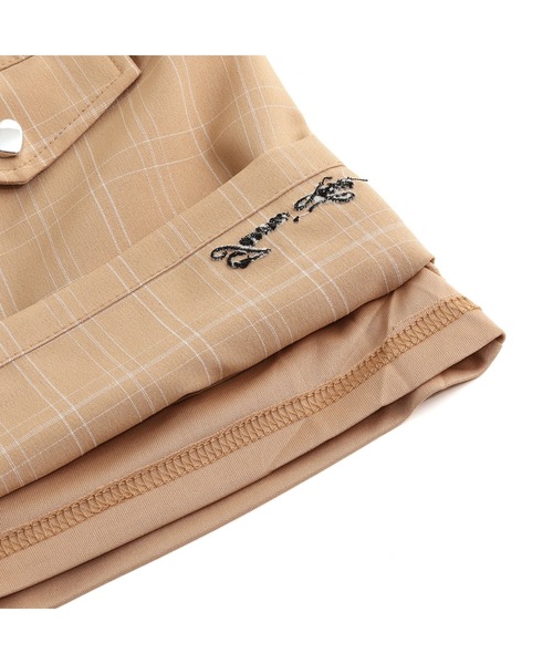 JENNI love（ジェニィラブ）の「【ウエスト調整可能】フラップチェックキュロット（その他パンツ・キッズ・サックスブルー/ベージュ/ネイビー・140cm/130cm/160cm/150cm）」の21枚目の写真