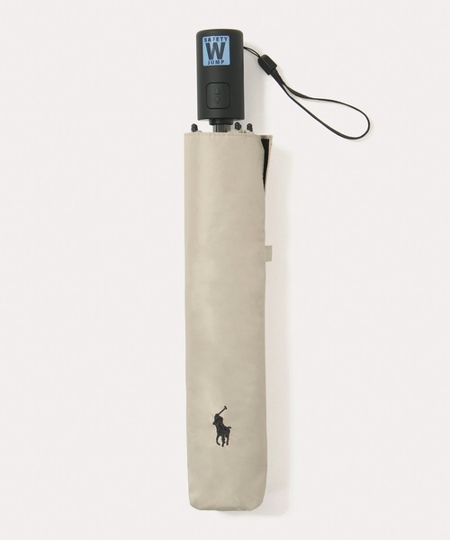 遮光 晴雨兼用 自動開閉折りたたみ日傘 軽量 'ワンポイント ポロポニー