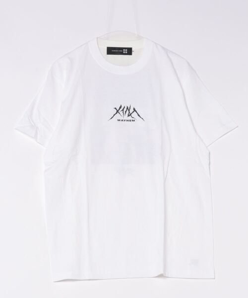 SAMURAI CORE(サムライコア)の「【8】【it】【SAMURAI CORE x MAYHEM】Graphic Design T(Tシャツ/カットソー・メンズ・ホワイト/ブラック・LARGE/MEDIUM)」の1枚目の写真