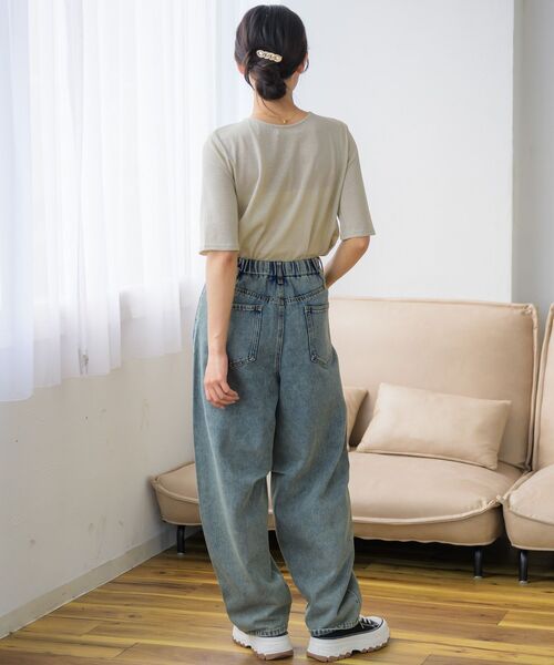 RETRO GIRL(レトロガール)の「ラメシアーTEE(Tシャツ/カットソー・レディース・ライトグレー/ブラック/ナチュラル・FREE)」の17枚目の写真