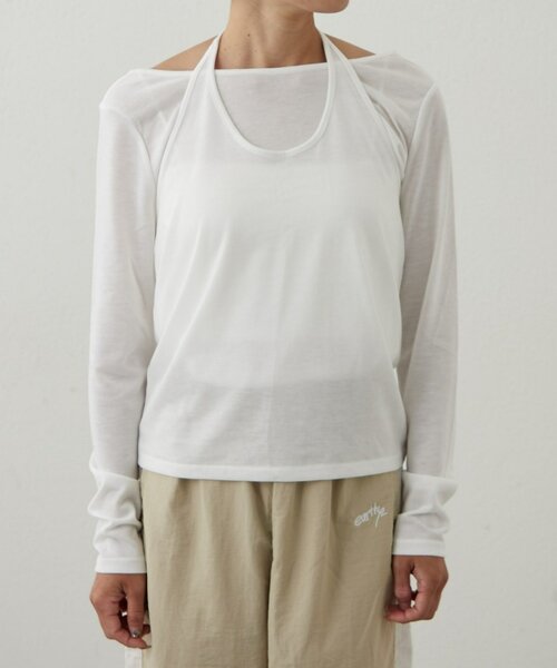 earthy（アーシー）の「レイヤードセットトップス（Tシャツ
