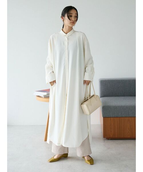 CRAFT STANDARD BOUTIQUE(クラフトスタンダードブティック)の「ふくれジャカードパンツ(スラックス・レディース・キャメル/ブラック/グレイッシュベージュ・FREE)」の17枚目の写真