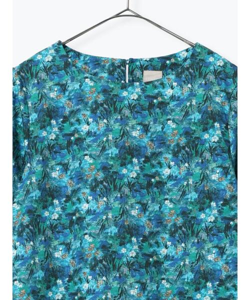 TSUHARU by Samansa Mos2(ツハルバイサマンサモスモス)の「【LIBERTY】FLORAL IMPRESSION柄ワンピース(ワンピース・レディース・グリーン/ピンク・F)」の16枚目の写真