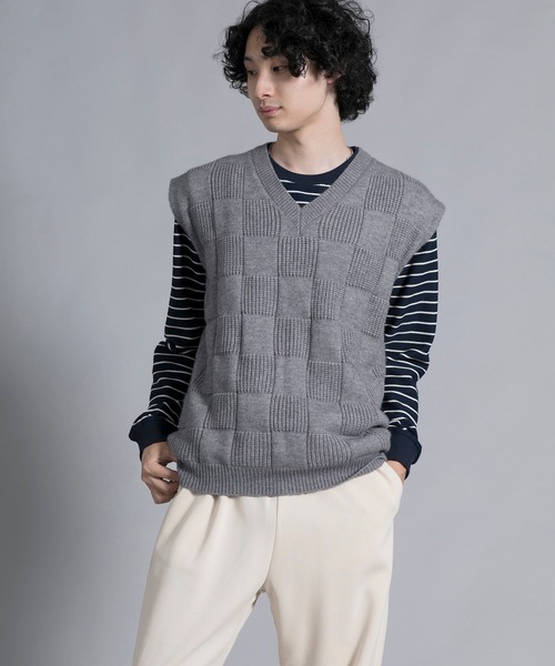 aimoha(アイモハ)の「aimoha men Elegant Check Pattern Vest(ベスト・メンズ・ブラック/チョコ/ダークグレー/ホワイト・MEDIUM/LARGE/X-LARGE/XX-LARGE/XXX-LARGE)」の3枚目の写真