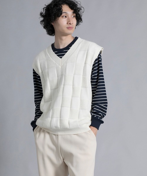 aimoha(アイモハ)の「aimoha men Elegant Check Pattern Vest(ベスト・メンズ・ブラック/チョコ/ダークグレー/ホワイト・MEDIUM/LARGE/X-LARGE/XX-LARGE/XXX-LARGE)」の7枚目の写真
