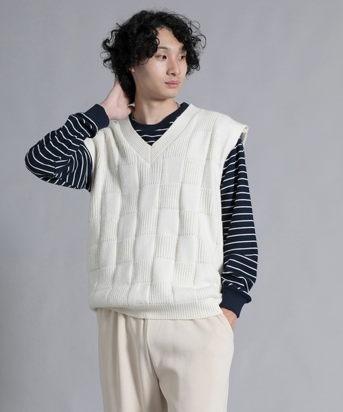 aimoha(アイモハ)の「aimoha men Elegant Check Pattern Vest(ベスト・メンズ・ブラック/チョコ/ダークグレー/ホワイト・MEDIUM/LARGE/X-LARGE/XX-LARGE/XXX-LARGE)」の11枚目の写真