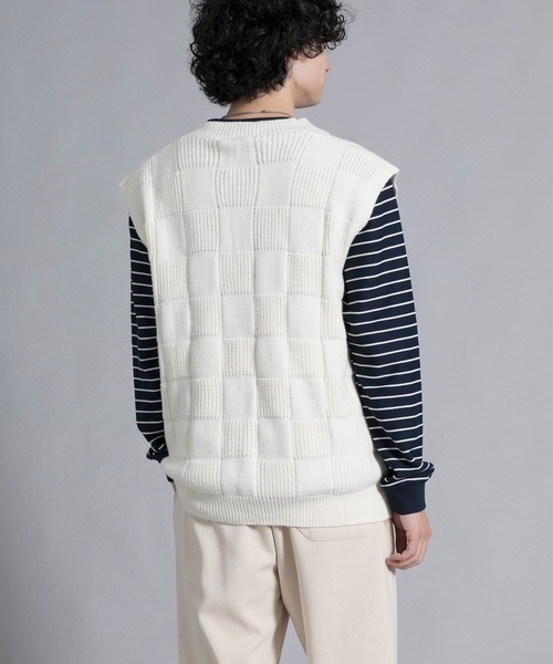 aimoha(アイモハ)の「aimoha men Elegant Check Pattern Vest(ベスト・メンズ・ブラック/チョコ/ダークグレー/ホワイト・MEDIUM/LARGE/X-LARGE/XX-LARGE/XXX-LARGE)」の17枚目の写真