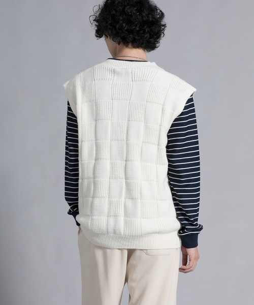 aimoha(アイモハ)の「aimoha men Elegant Check Pattern Vest(ベスト・メンズ・ブラック/チョコ/ダークグレー/ホワイト・MEDIUM/LARGE/X-LARGE/XX-LARGE/XXX-LARGE)」の18枚目の写真