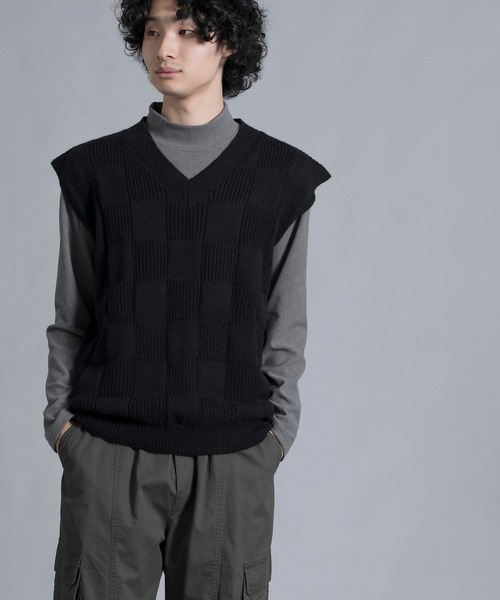 aimoha(アイモハ)の「aimoha men Elegant Check Pattern Vest(ベスト・メンズ・ブラック/チョコ/ダークグレー/ホワイト・MEDIUM/LARGE/X-LARGE/XX-LARGE/XXX-LARGE)」の20枚目の写真