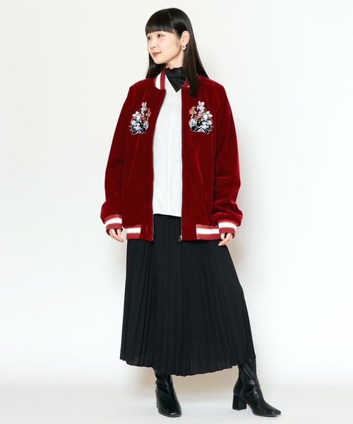 新品　倭物やカヤ　浮世絵スーベニアジャケット　ネイビー獅子柄　L 男女兼用 カヤ（カヤ）の「【カヤ】着る、NIPPON ART『カヤジャン』浮世絵