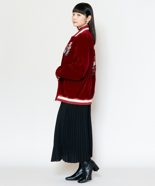 カヤ（カヤ）の「【カヤ】着る、NIPPON ART『カヤジャン』浮世絵×スーベニアジャケット（スカジャン・メンズ・レッド/ネイビー/ブラック/パープル/ダークグリーン・M/L）」の19枚目の写真