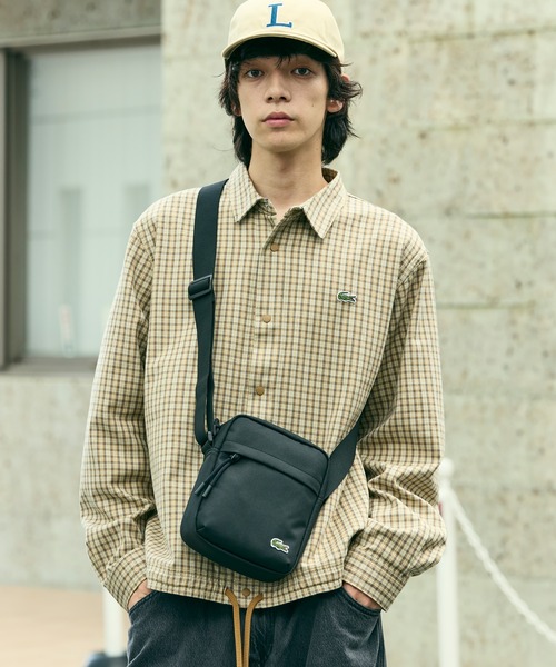 LACOSTE（ラコステ）の「ネオクロコ カメラバッグ / ショルダーバッグ（ショルダーバッグ・メンズ・ブラウン/ブラック/グリーン/ダークネイビー/ベージュ/モスグリーン・FREE）」の17枚目の写真