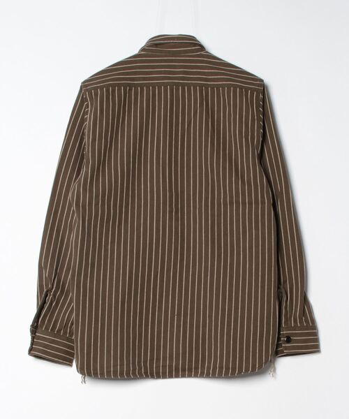HOUSTON(ヒューストン)の「HOUSTON ヒューストン 41140 STRIPE VIYELLA SHIRT ストライプ ビエラシャツ(シャツ/ブラウス・メンズ・オリーブ/ネイビー/オフホワイト/グレー/ブラック・XL/L/M/XXL)」の19枚目の写真