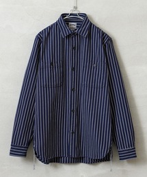 HOUSTON ヒューストン 41140 STRIPE VIYELLA SHIRT ストライプ ビエラシャツ