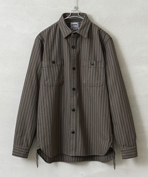 HOUSTON ヒューストン 41140 STRIPE VIYELLA SHIRT ストライプ ビエラシャツ