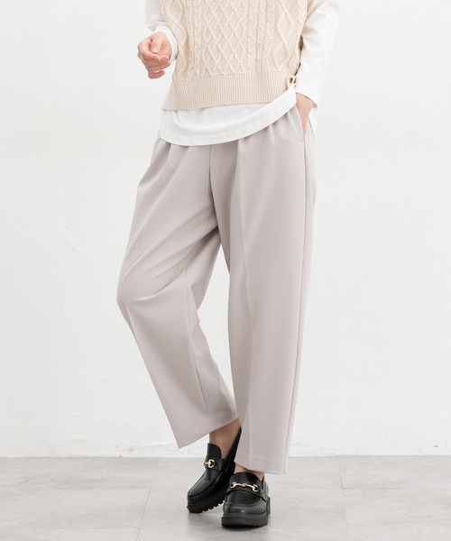 新品★クラブハウス★オリジナルパンツ★グレーベージュL セール】【抗菌防臭】カーブパンツ（スラックス）｜Honeys（ハニーズ