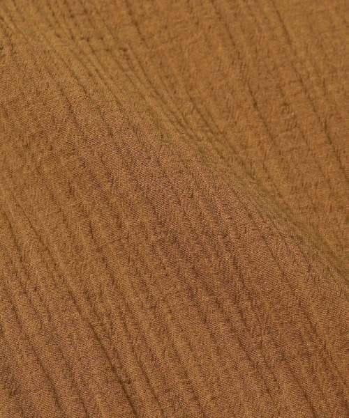 Crisp（クリスプ）の「フリルカラースキッパーロングチュニック（シャツ/ブラウス・レディース・ブラウン/アイボリー・FREE）」の12枚目の写真