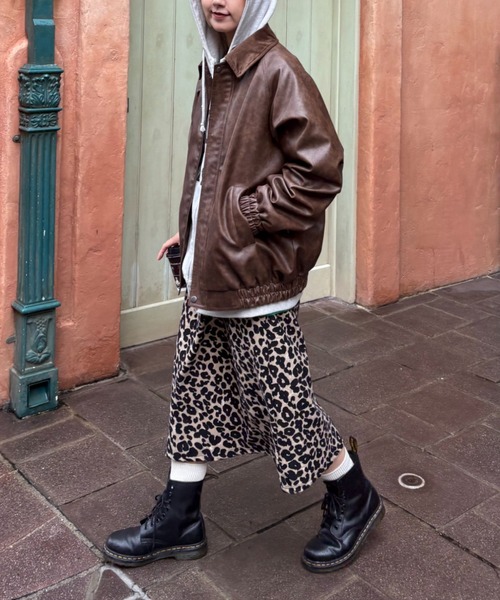 セール】【UNISEX】襟コーデュロイ切り替えヴィンテージフェイク