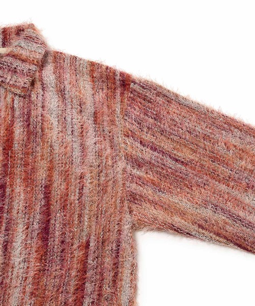 JUNRED（ジュンレッド）の「ストライプシャギーシャツ（シャツ/ブラウス・メンズ・レッド/イエロー系その他3・S/M/L）」の7枚目の写真