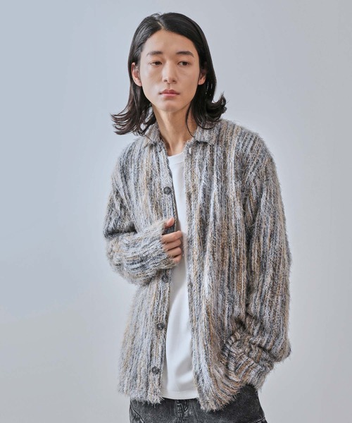 JUNRED（ジュンレッド）の「ストライプシャギーシャツ（シャツ/ブラウス・メンズ・レッド/イエロー系その他3・S/M/L）」の14枚目の写真