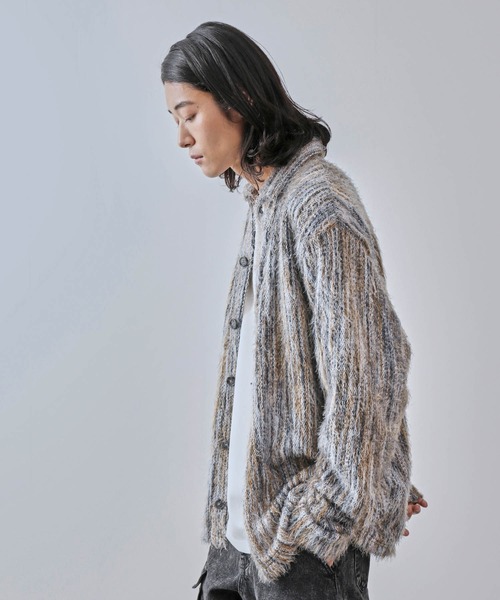 JUNRED（ジュンレッド）の「ストライプシャギーシャツ（シャツ/ブラウス・メンズ・レッド/イエロー系その他3・S/M/L）」の15枚目の写真