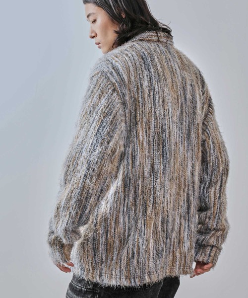 JUNRED（ジュンレッド）の「ストライプシャギーシャツ（シャツ/ブラウス・メンズ・レッド/イエロー系その他3・S/M/L）」の16枚目の写真