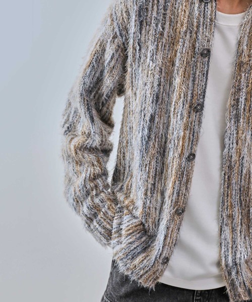 JUNRED（ジュンレッド）の「ストライプシャギーシャツ（シャツ/ブラウス・メンズ・レッド/イエロー系その他3・S/M/L）」の17枚目の写真