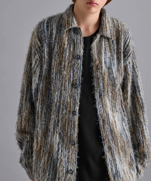 JUNRED（ジュンレッド）の「ストライプシャギーシャツ（シャツ/ブラウス・メンズ・レッド/イエロー系その他3・S/M/L）」の18枚目の写真