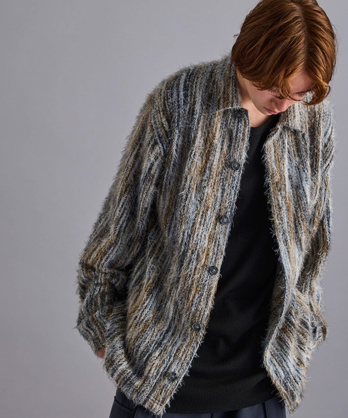 JUNRED（ジュンレッド）の「ストライプシャギーシャツ（シャツ/ブラウス・メンズ・レッド/イエロー系その他3・S/M/L）」の19枚目の写真