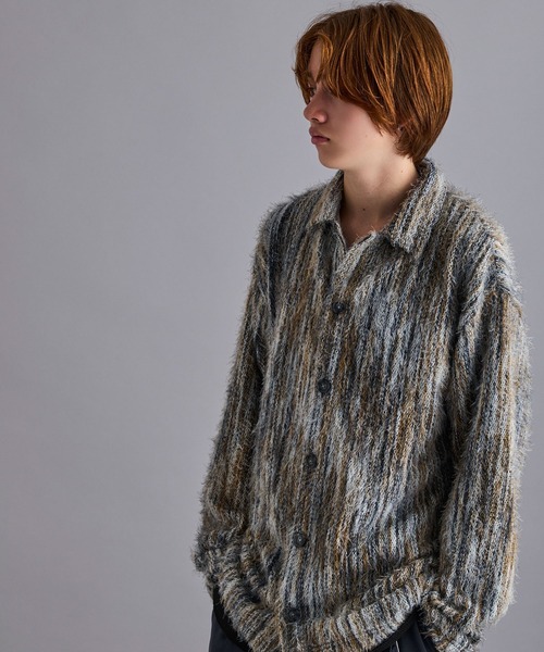 JUNRED（ジュンレッド）の「ストライプシャギーシャツ（シャツ/ブラウス・メンズ・レッド/イエロー系その他3・S/M/L）」の20枚目の写真