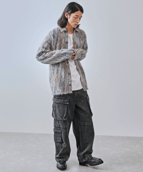 JUNRED（ジュンレッド）の「ストライプシャギーシャツ（シャツ/ブラウス・メンズ・レッド/イエロー系その他3・S/M/L）」の22枚目の写真