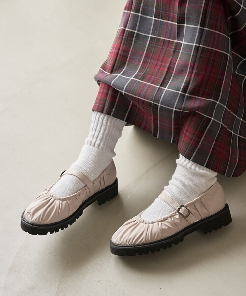 FREAK'S STORE（フリークスストア）の「厚底ベルトバレエシューズ（バレエシューズ・レディース・ブラック/ナチュラル・36/37/38）」の5枚目の写真