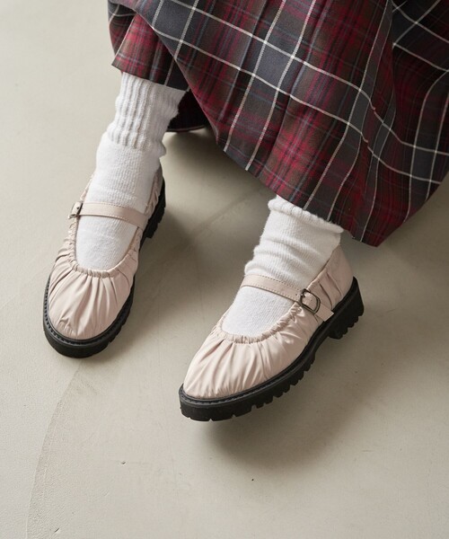 FREAK'S STORE（フリークスストア）の「厚底ベルトバレエシューズ（バレエシューズ・レディース・ブラック/ナチュラル・36/37/38）」の7枚目の写真