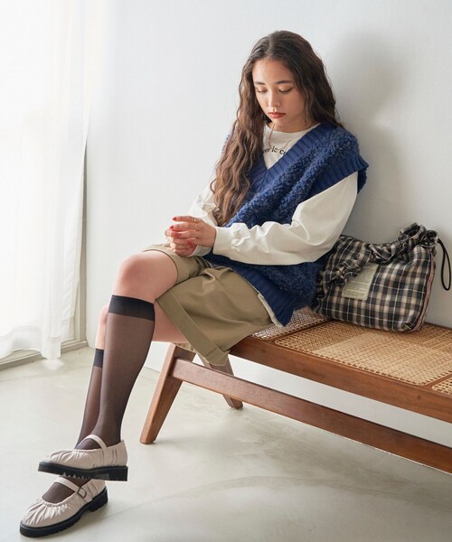 FREAK'S STORE（フリークスストア）の「厚底ベルトバレエシューズ（バレエシューズ・レディース・ブラック/ナチュラル・36/37/38）」の11枚目の写真