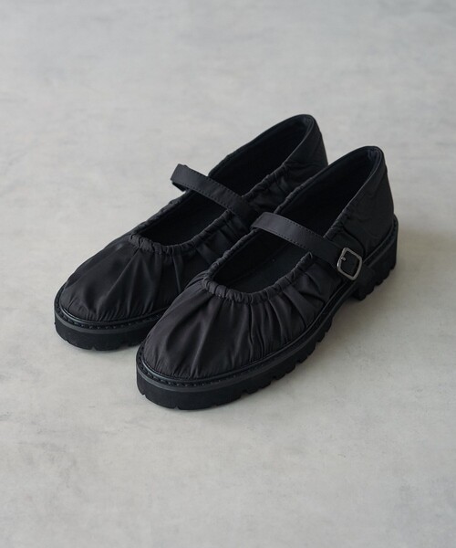 FREAK'S STORE（フリークスストア）の「厚底ベルトバレエシューズ（バレエシューズ・レディース・ブラック/ナチュラル・36/37/38）」の18枚目の写真