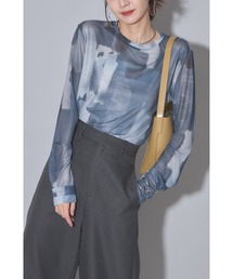 【ZOZO限定】水彩アートシアートップス