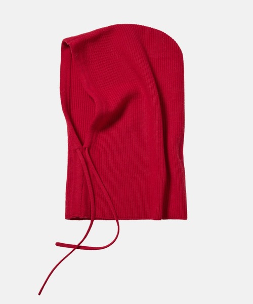 LE CIEL BLEU（ルシェルブルー）の「ニットフード / Knit Hood（ニットキャップ/ビーニー・レディース・ライトグレー/ベージュ/ブラック/レッド・36）」の4枚目の写真