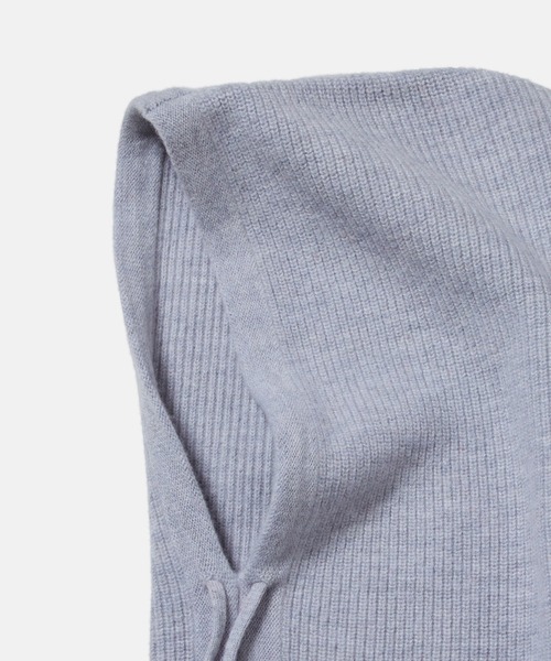 LE CIEL BLEU（ルシェルブルー）の「ニットフード / Knit Hood（ニットキャップ/ビーニー・レディース・ライトグレー/ベージュ/ブラック/レッド・36）」の8枚目の写真