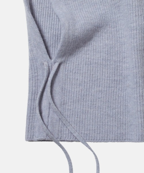 LE CIEL BLEU（ルシェルブルー）の「ニットフード / Knit Hood（ニットキャップ/ビーニー・レディース・ライトグレー/ベージュ/ブラック/レッド・36）」の9枚目の写真