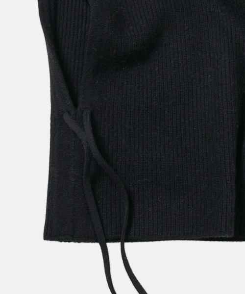 LE CIEL BLEU（ルシェルブルー）の「ニットフード / Knit Hood（ニットキャップ/ビーニー・レディース・ライトグレー/ベージュ/ブラック/レッド・36）」の7枚目の写真