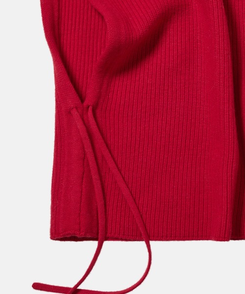 LE CIEL BLEU（ルシェルブルー）の「ニットフード / Knit Hood（ニットキャップ/ビーニー・レディース・ライトグレー/ベージュ/ブラック/レッド・36）」の13枚目の写真