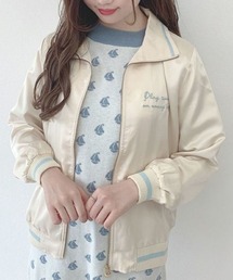 ジップアップサテントラックジャケット/F i.n.t cherry