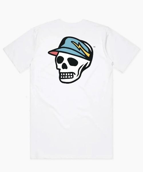 DEVEREUX GOLF(デヴァローゴルフ)の「Skull Icon Tシャツ(Tシャツ/カットソー・メンズ・ホワイト/モカ/インディゴブルー・SMALL/MEDIUM/LARGE)」の4枚目の写真