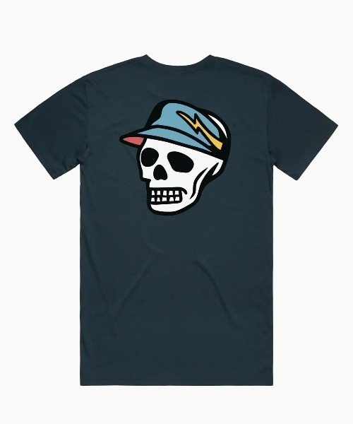 DEVEREUX GOLF(デヴァローゴルフ)の「Skull Icon Tシャツ(Tシャツ/カットソー・メンズ・ホワイト/モカ/インディゴブルー・SMALL/MEDIUM/LARGE)」の5枚目の写真