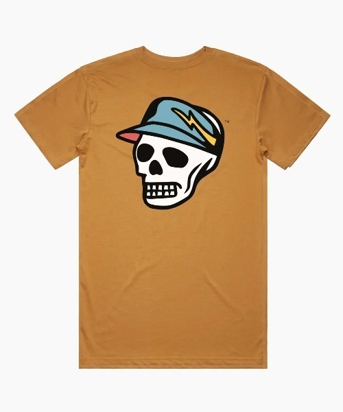 DEVEREUX GOLF(デヴァローゴルフ)の「Skull Icon Tシャツ(Tシャツ/カットソー・メンズ・ホワイト/モカ/インディゴブルー・SMALL/MEDIUM/LARGE)」の6枚目の写真
